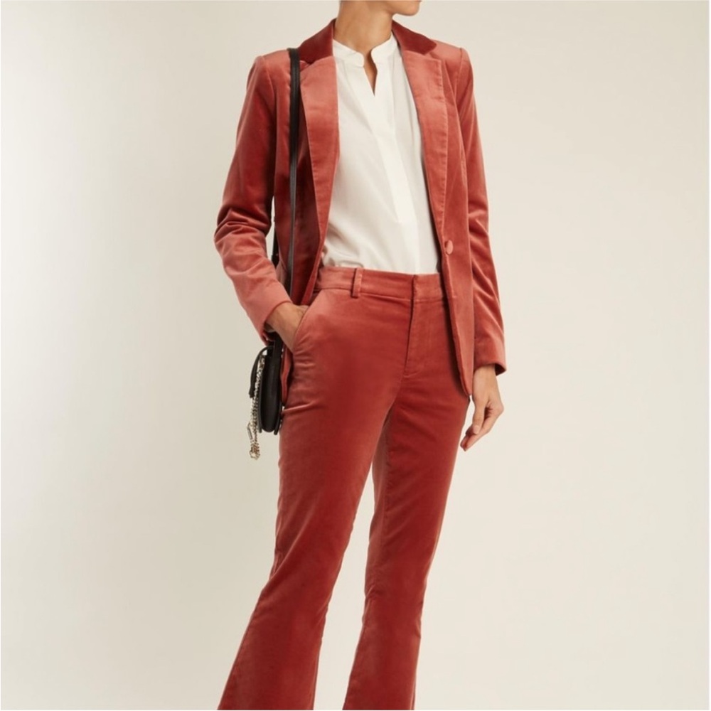 Frame Denim Brown Pantsuit Tailored High-Waisted